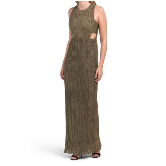 BCBGMaxazria Gown - Metallic Gold Size M - Picture 2 of 6